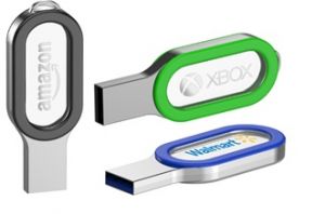 Pen drive de metal con led acrlico publicitario