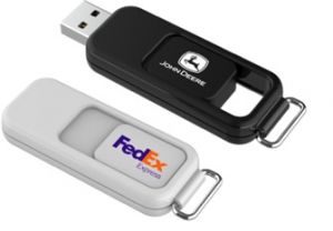 Memoria usb retráctil llavero personalizada