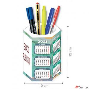 Cubilete con calendario