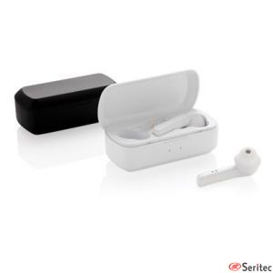 Auriculares inalmbricos publicitarios TWS con caja de carga