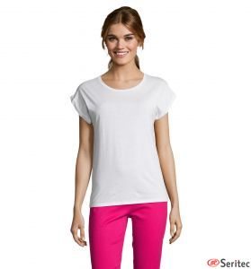 Camiseta mujer cuello redondo personalizable