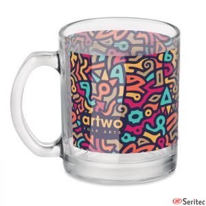 Taza de cristal personalizada