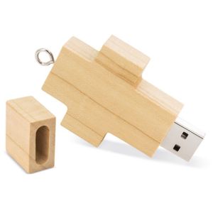 Usb de bambú personalizado