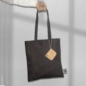 Bolsa negra de algodn Comercio Justo