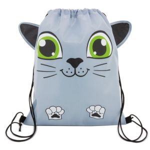 Mochila de cuerdas forma gato personalizada