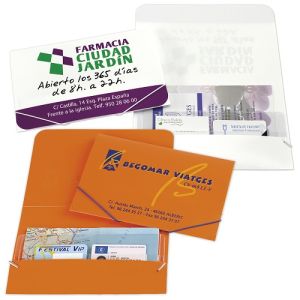 Carpeta de polipropileno con pieza separadora personalizada