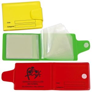 Funda de vinilo para tarjetas de tapa dura personalizada