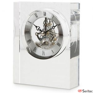 Reloj sobremesa de cristal para personalizar