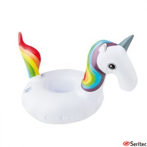 Posavasos flotador unicornio personalizable