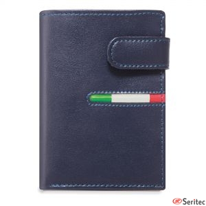 Cartera monedero con bandera Italia