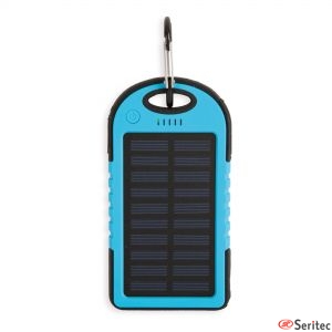 Batería externa solar para dos dispositivos personalizada