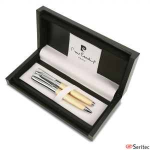 Set bolgrafo y pluma con estuche Pierre Cardin personalizado