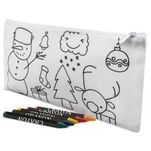 Estuche navideño personalizado para colorear