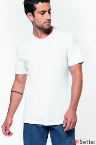 Camiseta blanca algodn orgnico personalizada