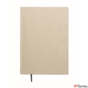 Libreta de tapa rgida de papel de hierba personalizada