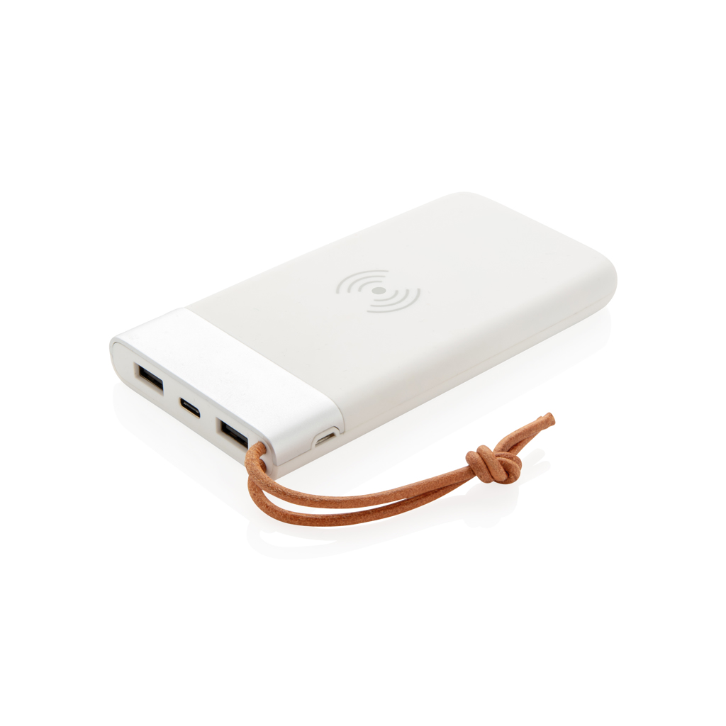 Batería externa Aria 8.000 mAh con carga inalámbrica 5W personalizada