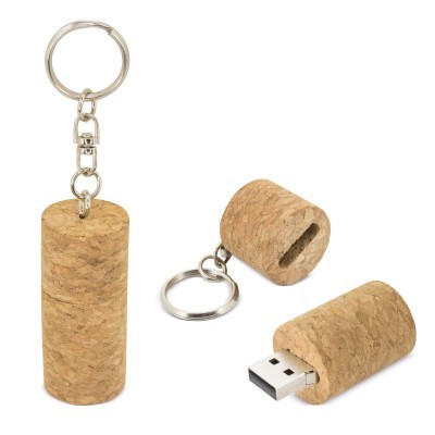 Llavero de corcho con usb personalizado