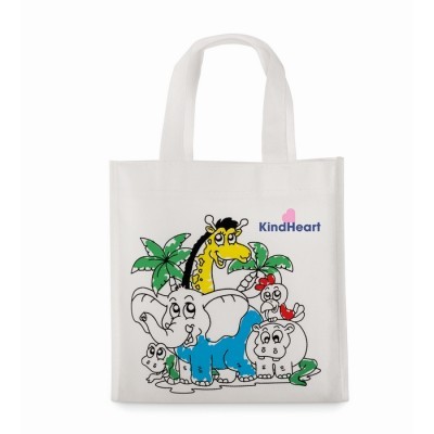 Mini bolsa non woven para colorear publicitaria