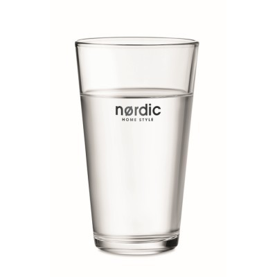 Vaso de cristal reutilizable personalizado