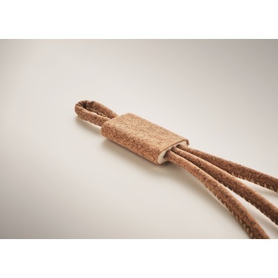 Cable de carga 3 en 1 corcho personalizado