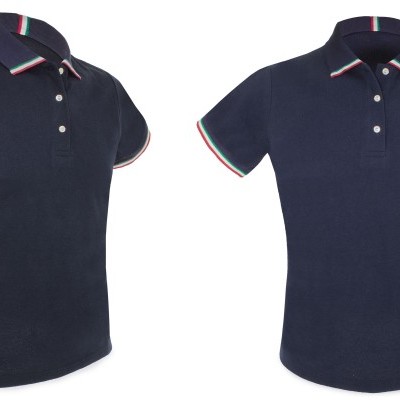 Polo estampado con bandera de Italia publicitario