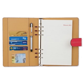 Agenda personalizada con anillas