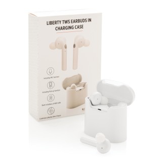 Auriculares inalámbricos personalizados  en caja de carga