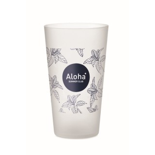 Vaso personalizable de PP acabado glaseado 550 ml.